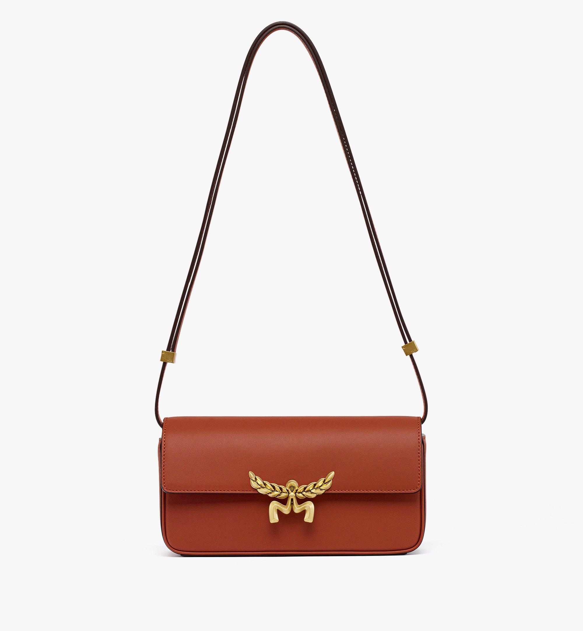 Red mcm hot sale bag sale